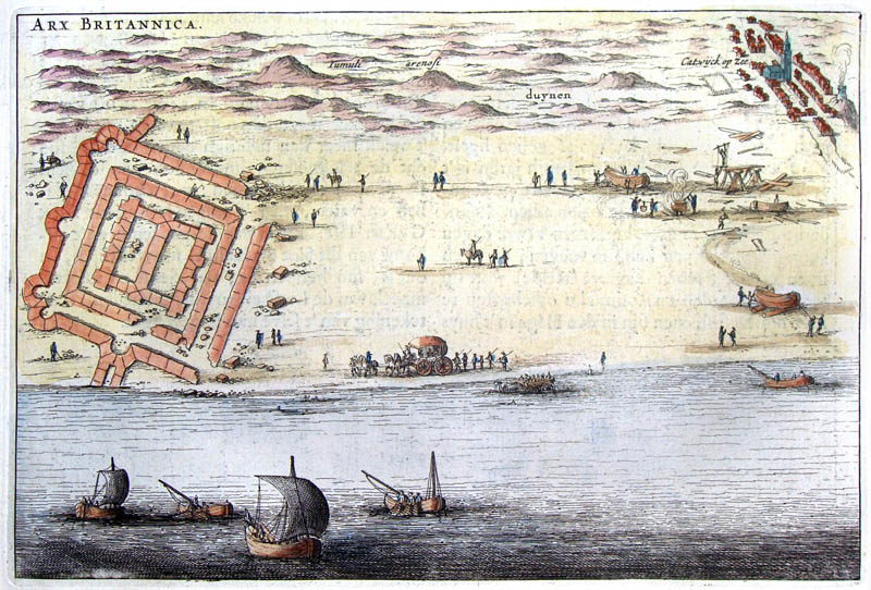 Arx Britannica Katwijk 1649 Blaeu